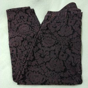 Banana Republic Caprice short Pants Lauren Scott Purple Pockets Size 31 Jean*002